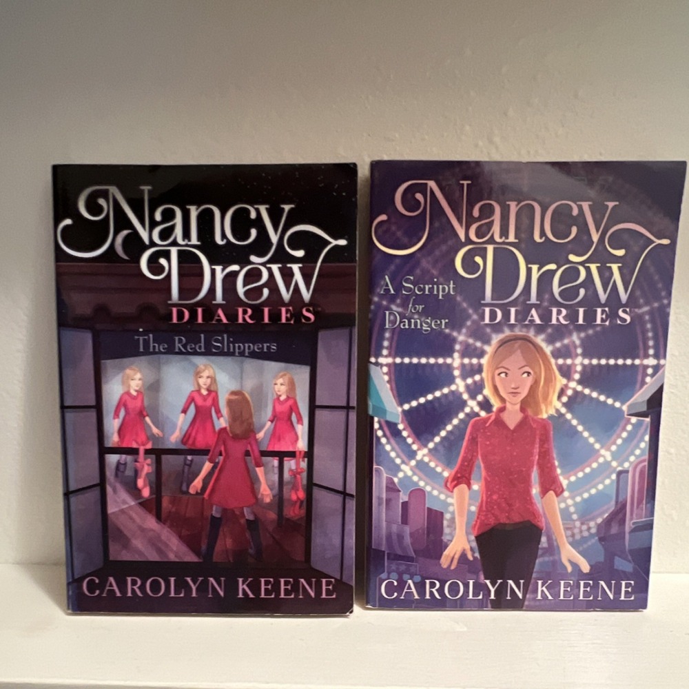 Carolyn Keene Nancy Drew Diaries The Red Slippers / A Script for Danger BOOKS